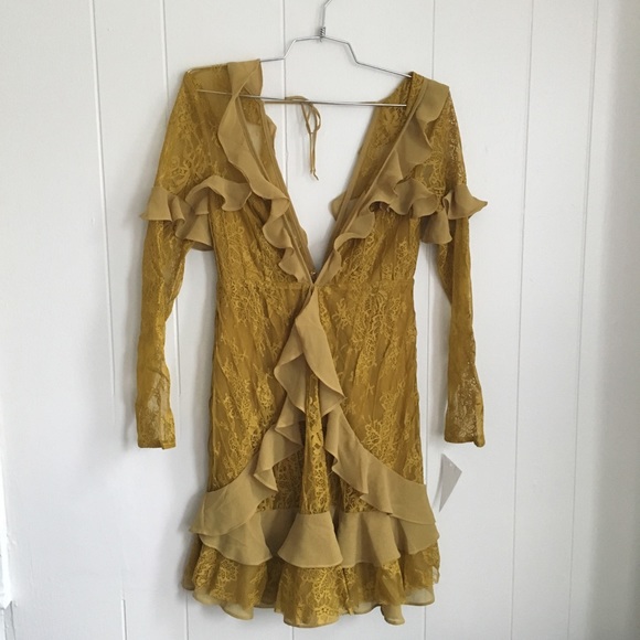 NWT For Love & Lemons  Lace Ruffles Party Dress - Picture 6 of 7